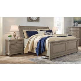 Ashley Furniture Lettner 2pc Bedroom Set With Queen Sleigh Bed