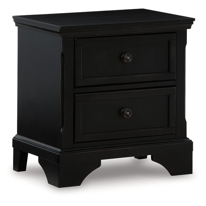 Ashley Furniture Chylanta Black Two Drawer Night Stand B739-92