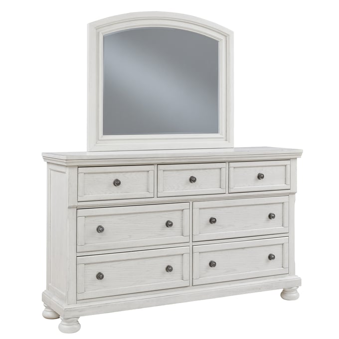 Ashley Furniture Robbinsdale Antique White Dresser And Mirror B742B1