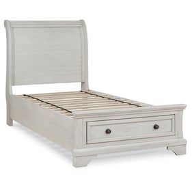 Ashley Furniture Robbinsdale Antique White Twin Sleigh Storage Bed