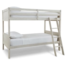 Ashley Furniture Robbinsdale Antique White Twin Over Twin Bunk Bed With Lad...