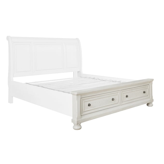 Ashley Furniture Robbinsdale Antique White Queen Storage Footboard B742-74