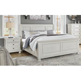 Ashley Furniture Robbinsdale Antique White 2pc Bedroom Set With King Sleigh...