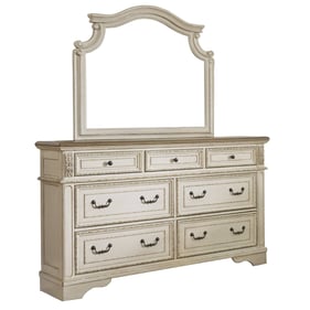 Ashley Furniture Realyn Chipped White Dresser And Mirror