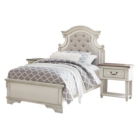 Ashley Furniture Realyn Chipped White 4pc Kids Bedroom Set With Twin Bed