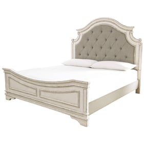 Ashley Furniture Realyn Chipped White Queen Panel Bed