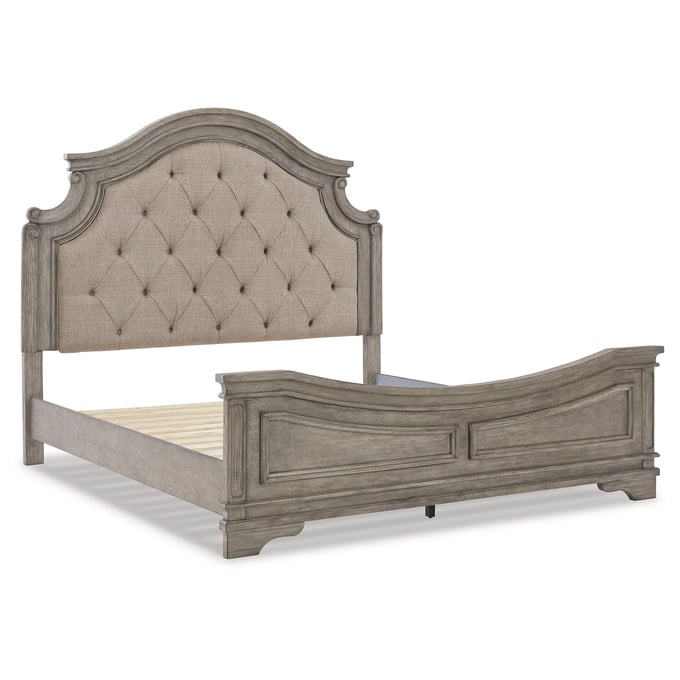 Ashley Furniture Lodenbay Antique Gray Cal King Panel Bed B751B5