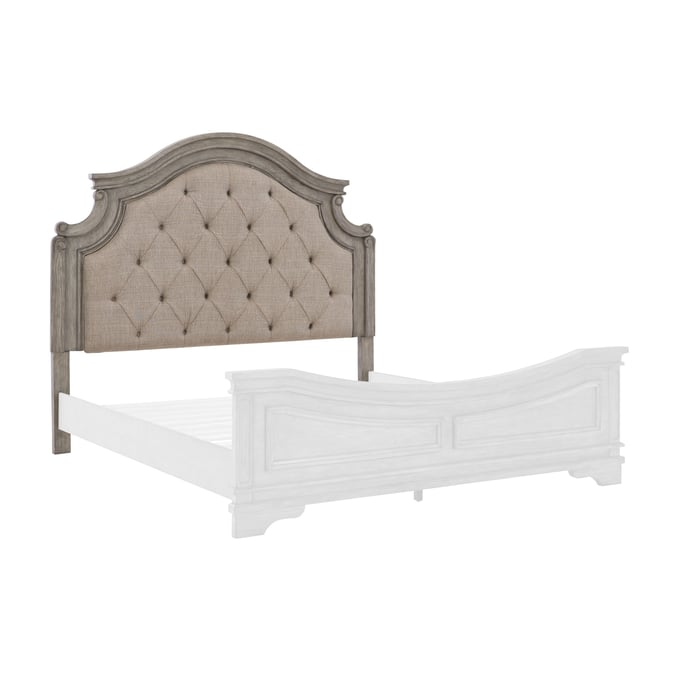 Ashley Furniture Lodenbay Antique Gray Upholster King Cal King Headboard B751-58