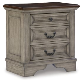 Ashley Furniture Lodenbay Antique Gray Three Drawer Night Stand