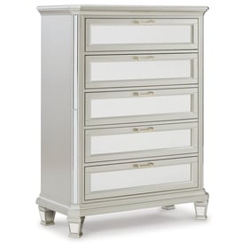 Ashley Furniture Lindenfield Silver Five Drawer Chest