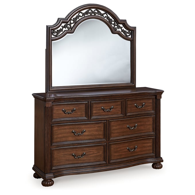 Ashley Furniture Lavinton Brown Dresser And Mirror B764B1