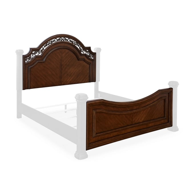 Ashley Furniture Lavinton Brown Queen Poster Headboard Footboard Panels B764-71