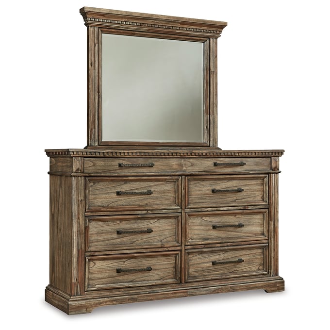 Ashley Furniture Markenburg Brown Dresser And Mirror B770B1