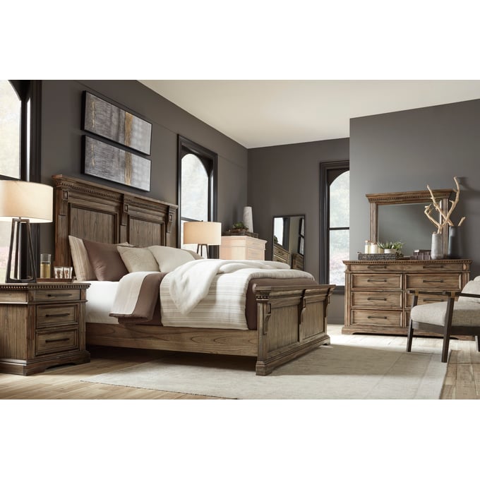 Ashley Furniture Markenburg Brown 4pc Bedroom Set With Queen Panel Bed B770-BR-S6