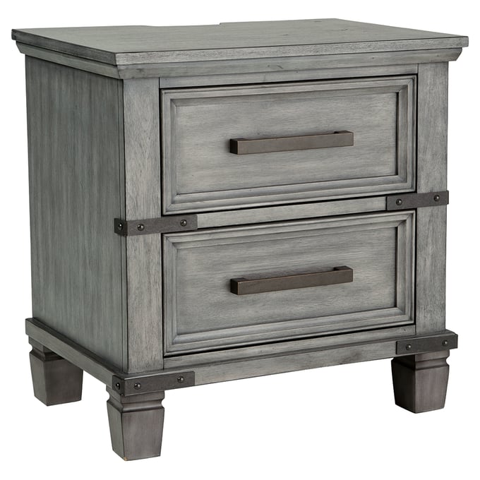 Ashley Furniture Russelyn Gray Two Drawer Night Stand B772-92