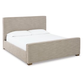 Ashley Furniture Dakmore Oatmeal Cal King Upholstered Bed