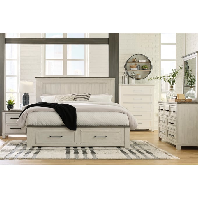 Russelyn Gray Platform Storage Bedroom Set from Ashley