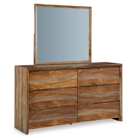 Ashley Furniture Dressonni Brown Dresser And Mirror