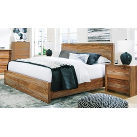 Ashley Furniture Dressonni Brown 2pc Bedroom Set With King Panel Bed