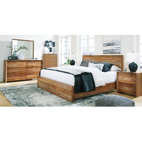 Ashley Furniture Dressonni Brown 4pc Bedroom Set With King Panel Bed