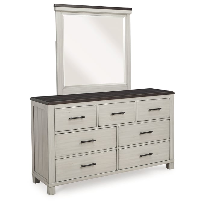 Ashley Furniture Darborn Gray Brown Dresser And Mirror B796B1