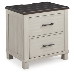 Ashley Furniture Darborn Gray Brown Two Drawer Night Stand