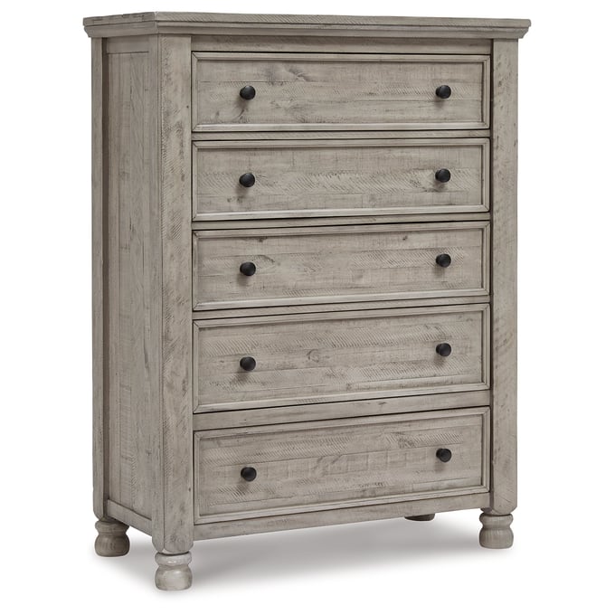 Ashley Furniture Harrastone Gray Five Drawer Chest B816-46