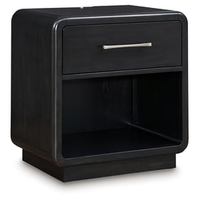 Ashley Furniture Rowanbeck Black One Drawer Night Stand