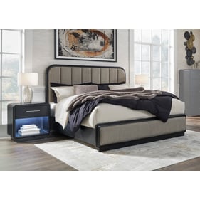 Ashley Furniture Rowanbeck Gray Black Black 2pc Bedroom Set With King Bed