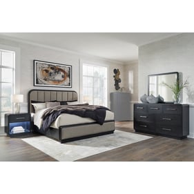 Ashley Furniture Rowanbeck Gray Black 4pc Bedroom Set With Queen Bed