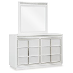 Ashley Furniture Chalanna White Dresser And Mirror