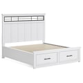 California King Panel Storage Bed