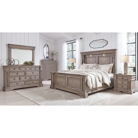 Ashley Furniture Blairhurst Light Grayish Brown 4pc Bedroom Set With Queen ...