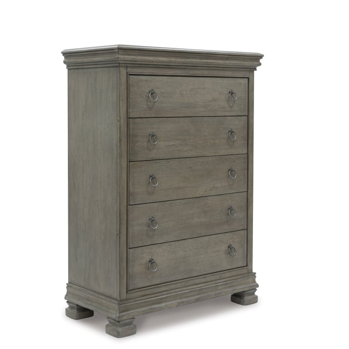 Ashley Lexorne Gray Five Drawer Chest B924-46