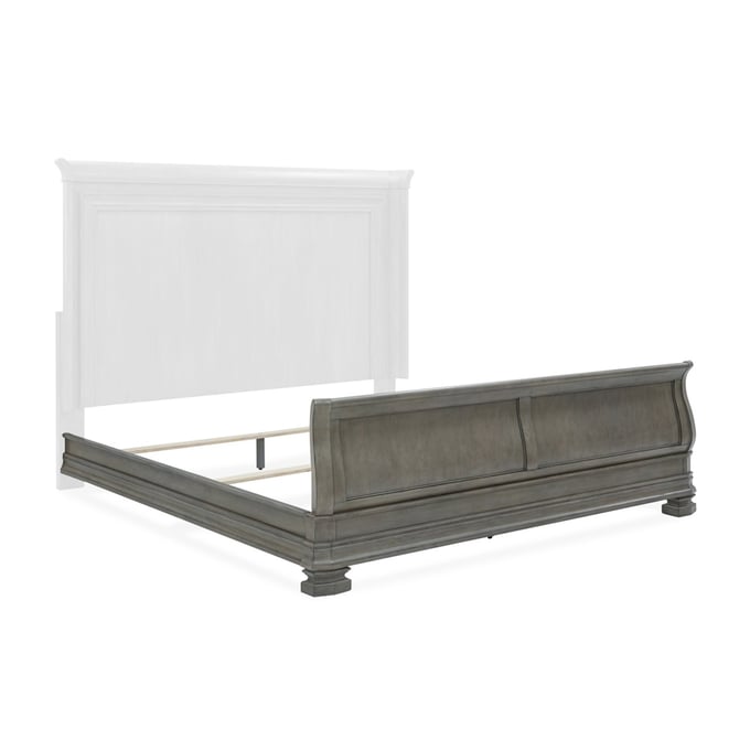 Ashley Lexorne Gray Queen Sleigh Footboard with Rails B924-54