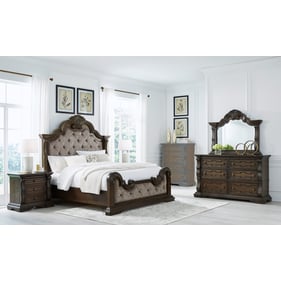 Ashley Furniture Maylee Dark Brown 4pc Bedroom Set With King Bed