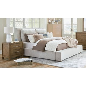 Ashley Furniture Cabalynn Oatmeal 2pc Bedroom Set With Cal King Upholstered...