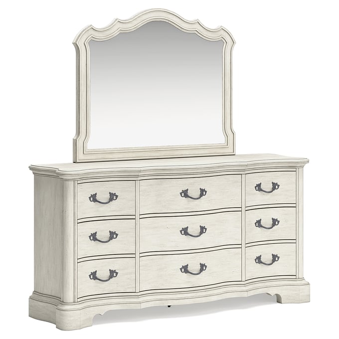 Ashley Furniture Arlendyne Antique White Dresser And Mirror B980B1