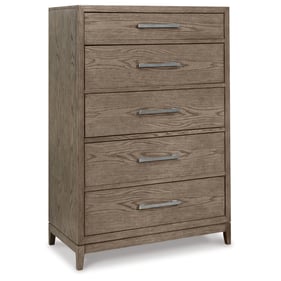 Ashley Furniture Chrestner Gray Five Drawer Chest