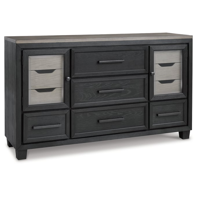 Black and deals tan dresser