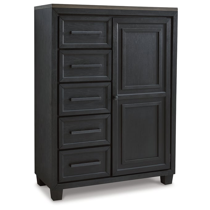 Ashley Furniture Foyland Black Brown Door Chest B989-48