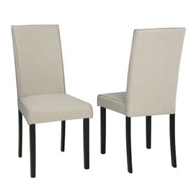 2 Ashley Furniture Kimonte Beige Dining Side Chairs