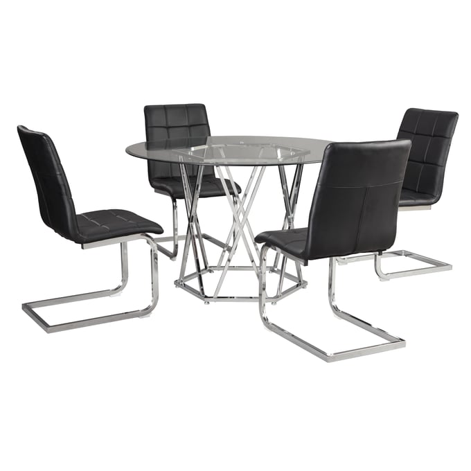 Ashley Furniture Madanere Black 5pc Dining Room Set D275-DR-RND-S1