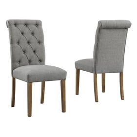 2 Ashley Furniture Harvina Gray Dining Side Chairs