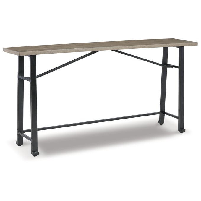 Ashley Furniture Lesterton Light Brown Black Long Counter Table D334-52