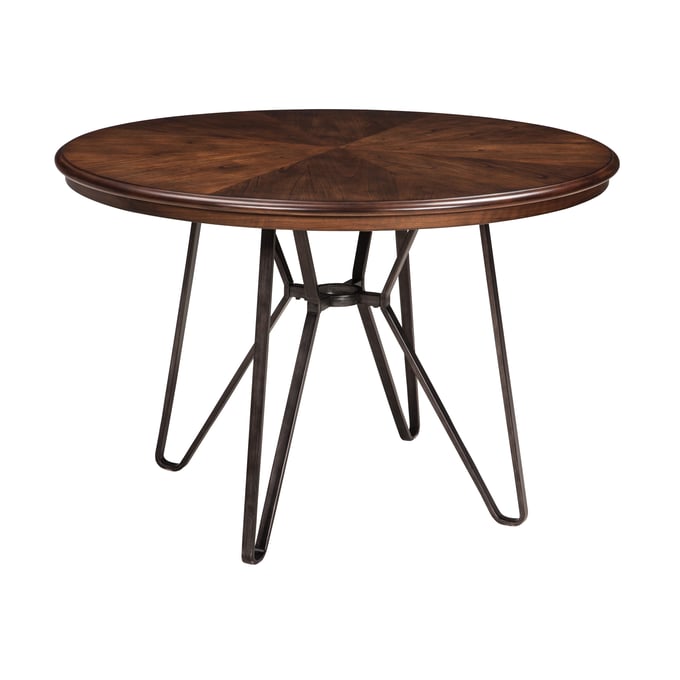 Ashley Furniture Centiar Brown Round Dining Table D372-15