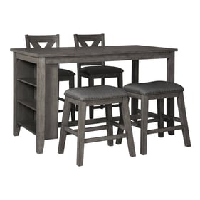 Ashley Furniture Caitbrook Dark Gray 5pc Counter Height Set