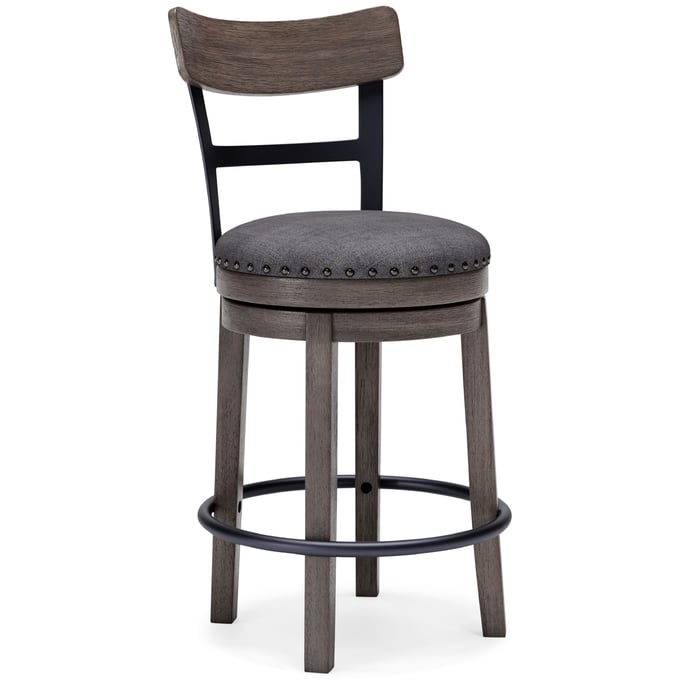 Ashley Furniture Caitbrook Gray Upholster Swivel Barstool D388-224