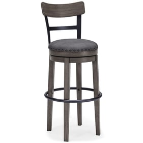 Ashley Furniture Caitbrook Gray Upholster Tall Swivel Barstool