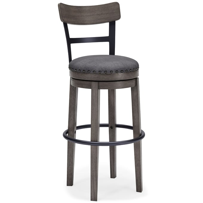 Ashley Furniture Caitbrook Gray Upholster Tall Swivel Barstool D388-230